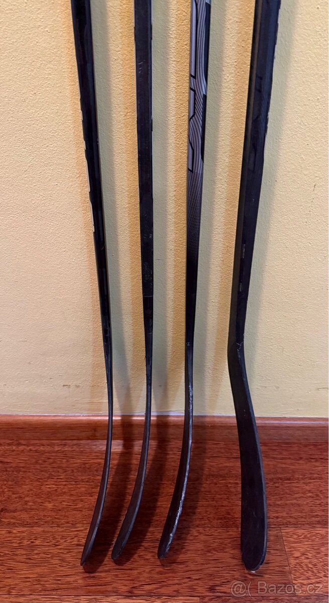 4 profi hokejky – levé zahnutí, velmi levná cena - 5