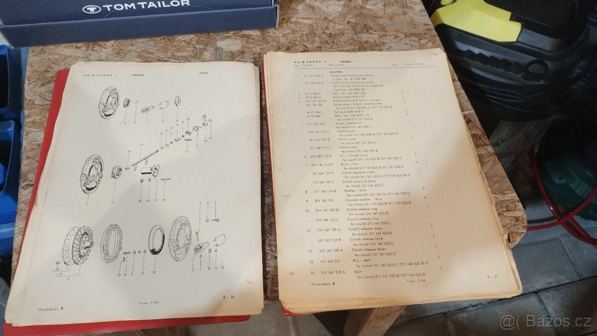 Kniha - seznam dilu VW T2a - knirac REZERVACE - 5