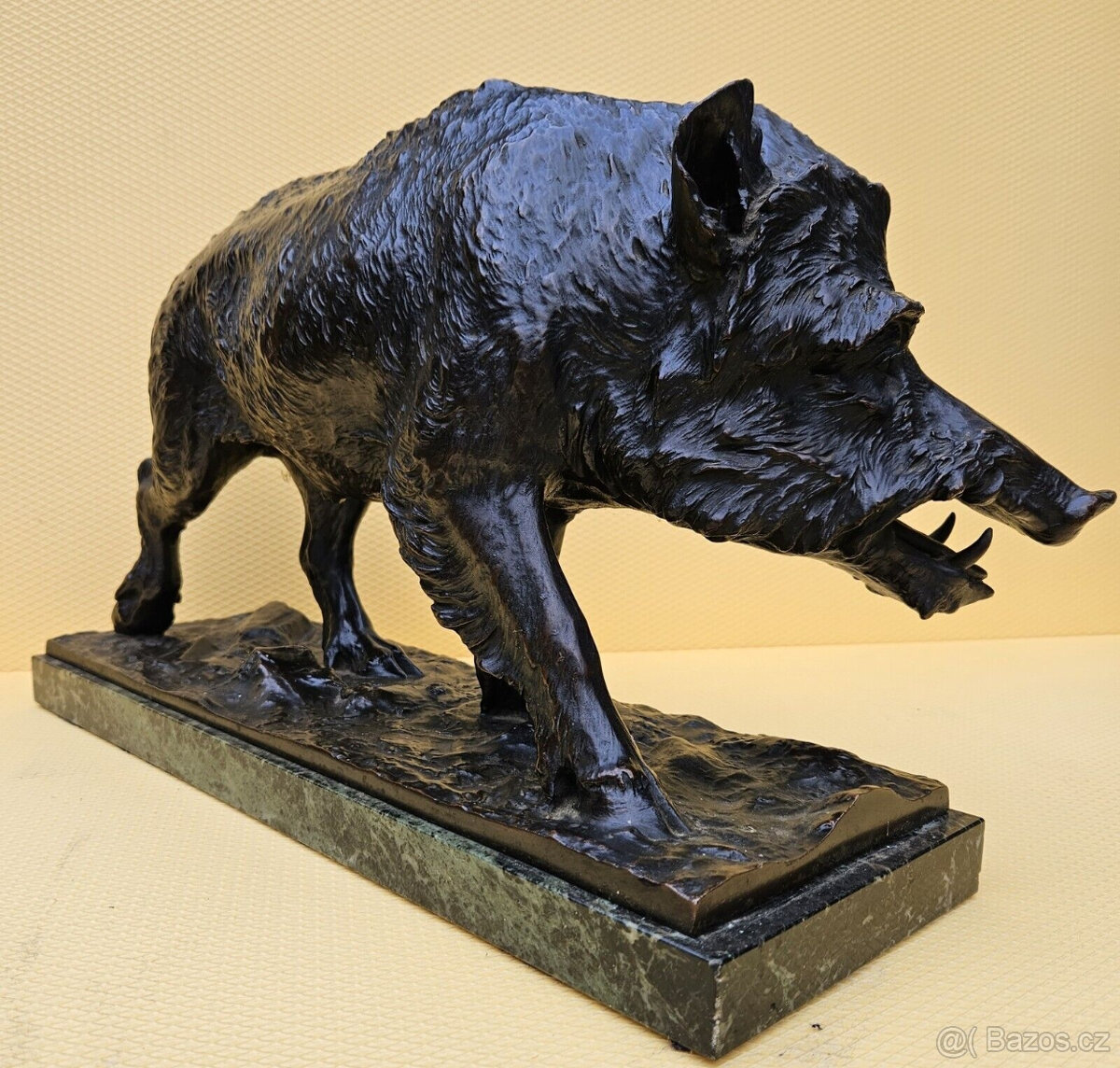 Fritz Diller Bronzový kanec Divoký kanec - 5