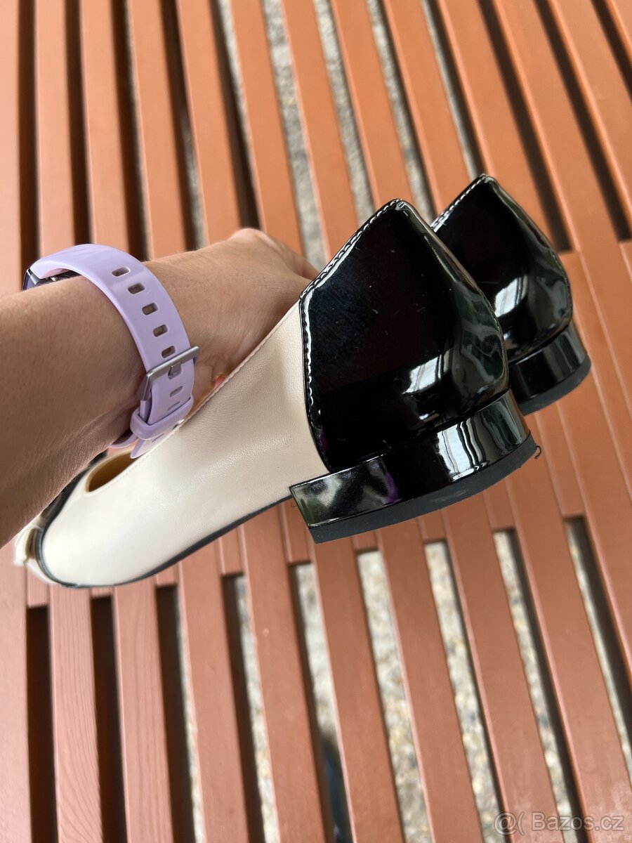 Kožené baleríny GEOX, vel. 39,5 - 1x na noze - 5