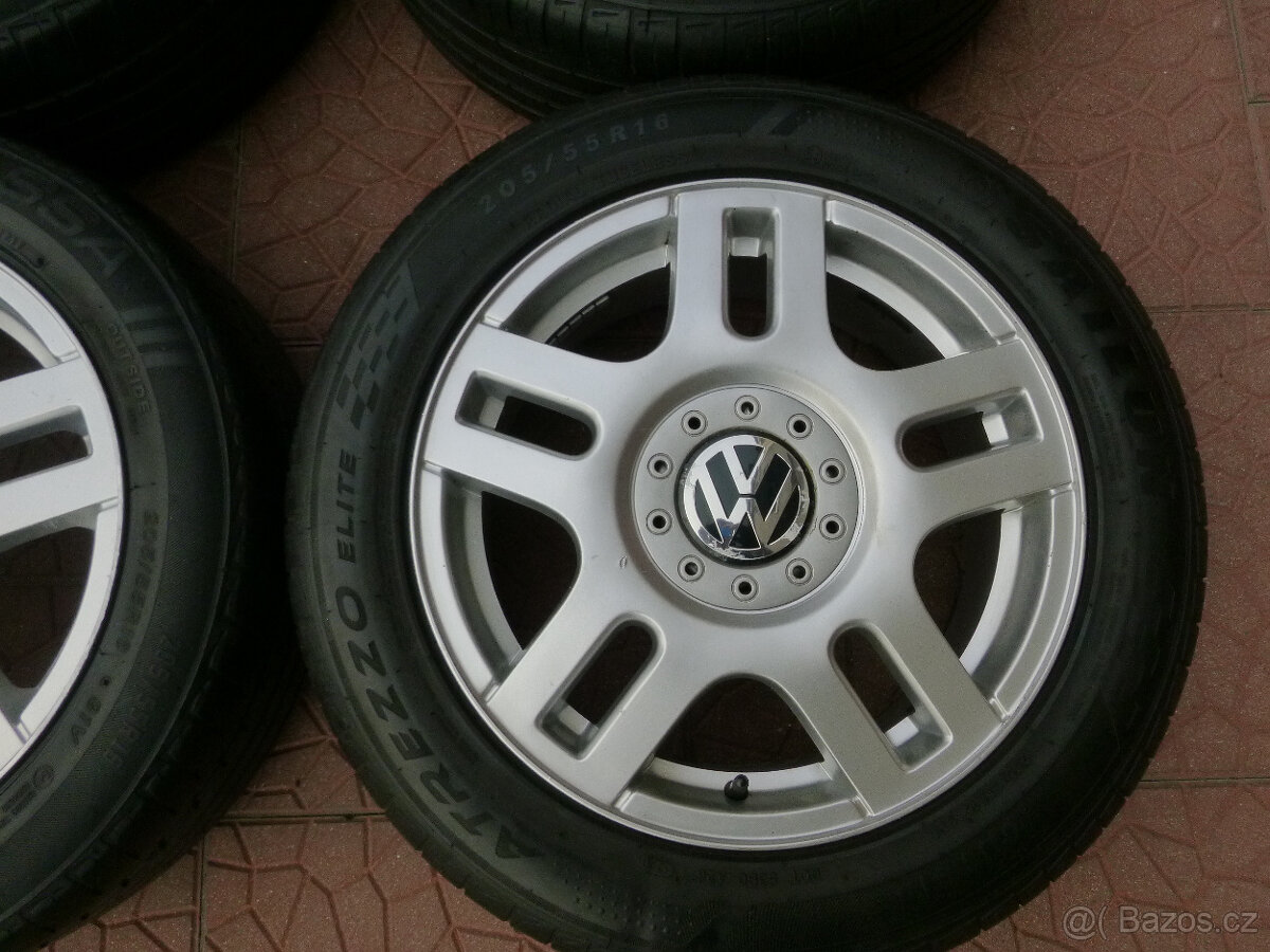 Letní sada alu kola originál VW Golf IV 5x100 6,5Jx16 ET42 - 5