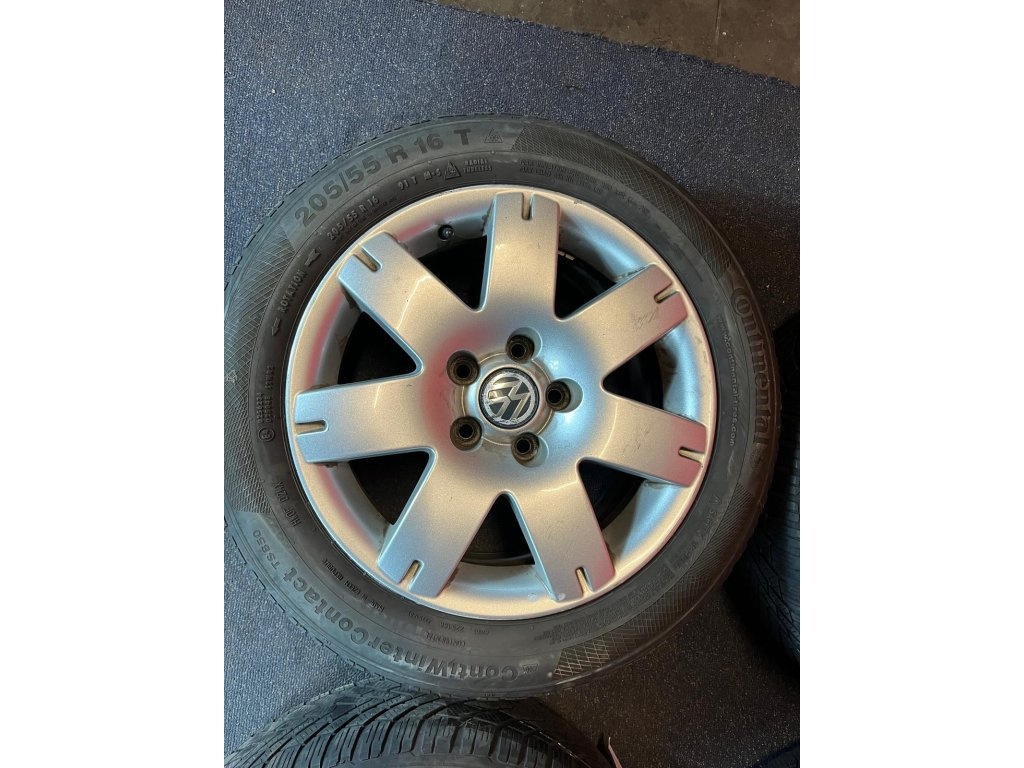ALU disky 5x112 R16 7Jx16H2 ET 37 se zimními pneu 205/55 R16 - 5