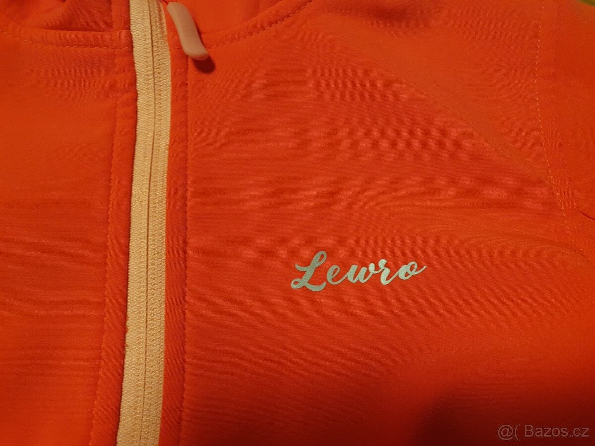 Bunda softshellová Lewro oranžová, vel. 116-122 - 5