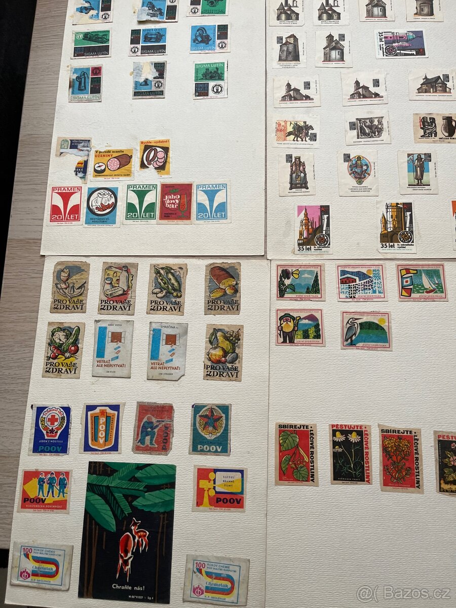 Staré zápalkové nálepky - 5