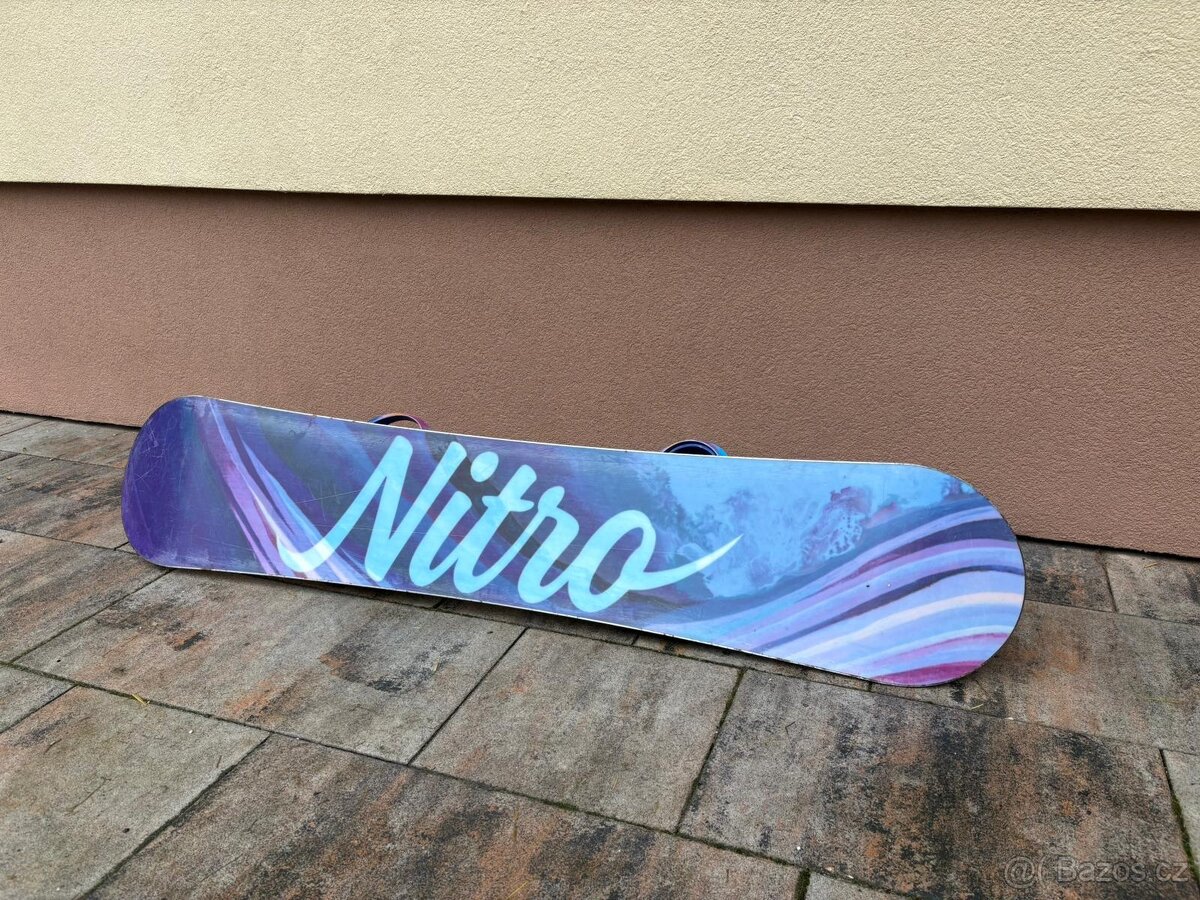 Snowboard včetně vázání prodám - 5