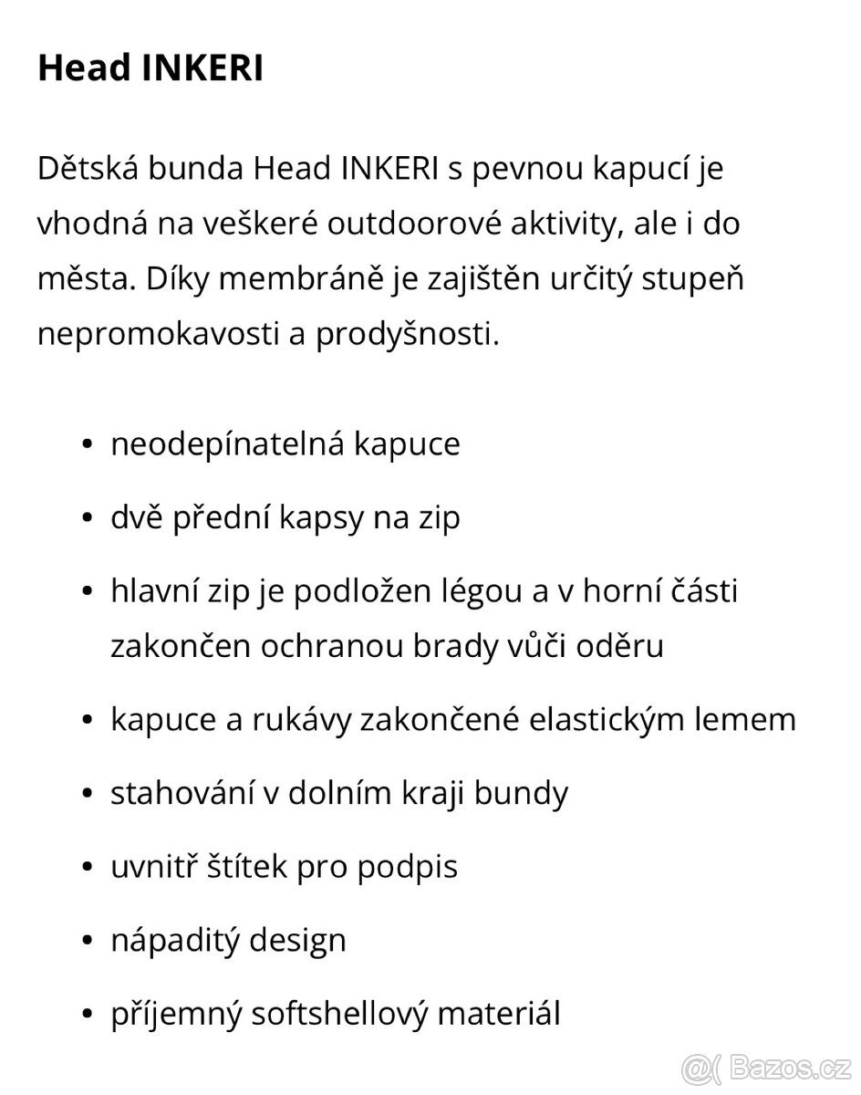 Dětská softshellová bunda Head 152/158 - 5
