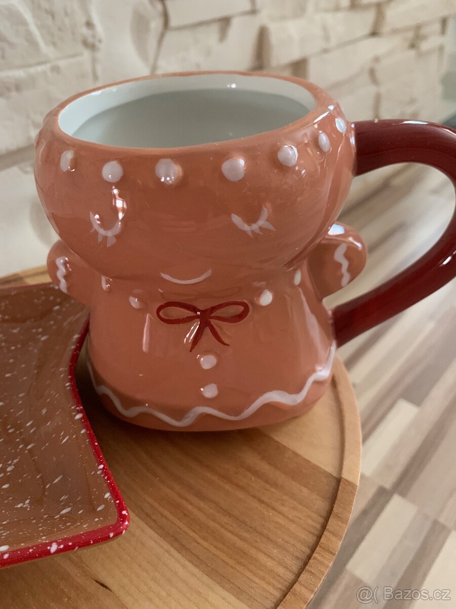 Set 2 Vánoční hrnek + talířek - 5