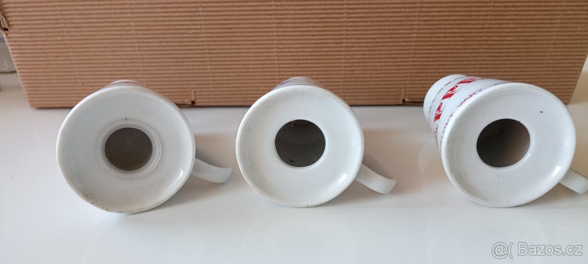 Sběratelské retro panáky pepřenka a slánka Becher liquer - 5