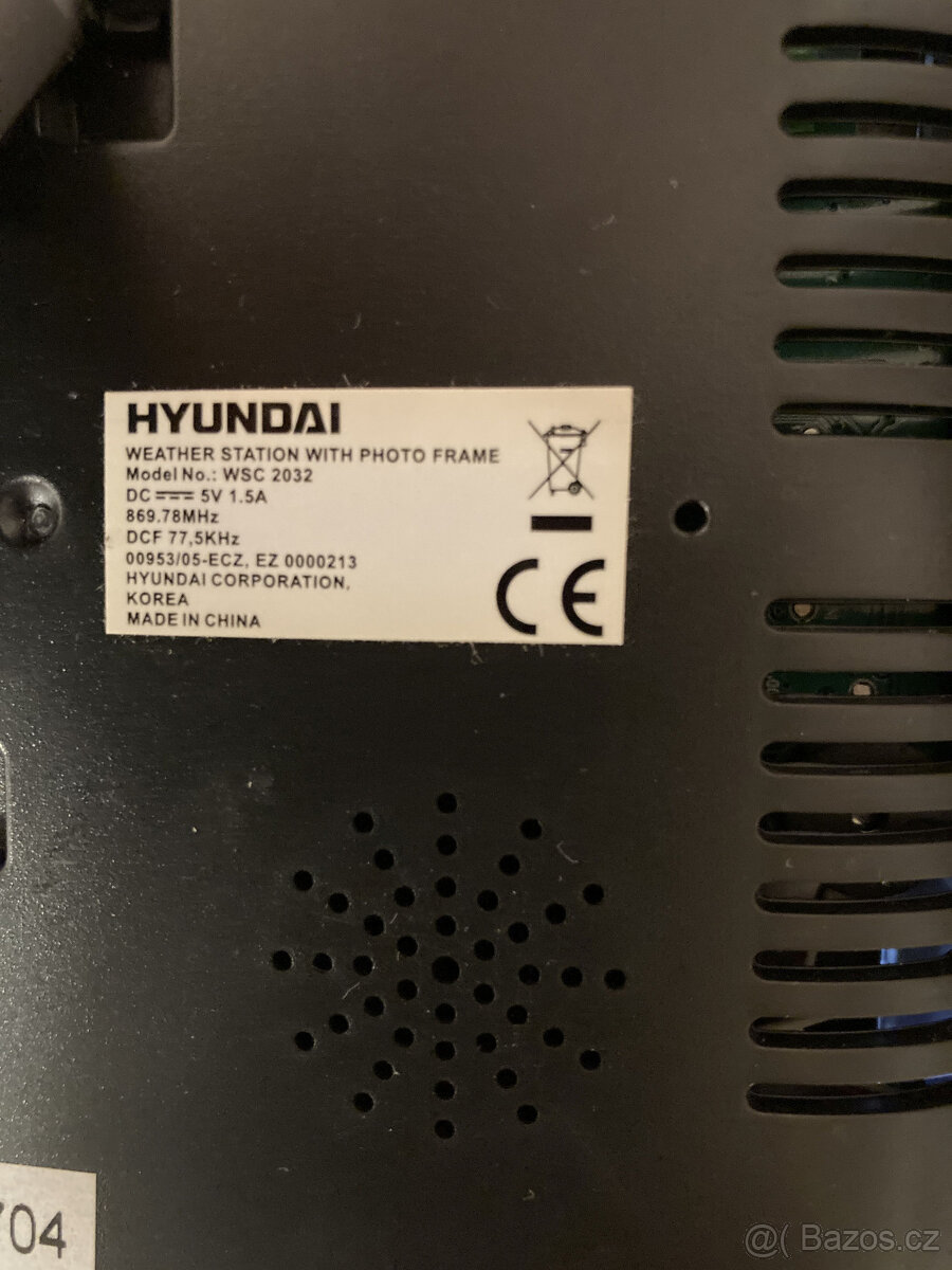 Meteostanice a Digitální fotorámeček Hyundai WSC2032 - 5