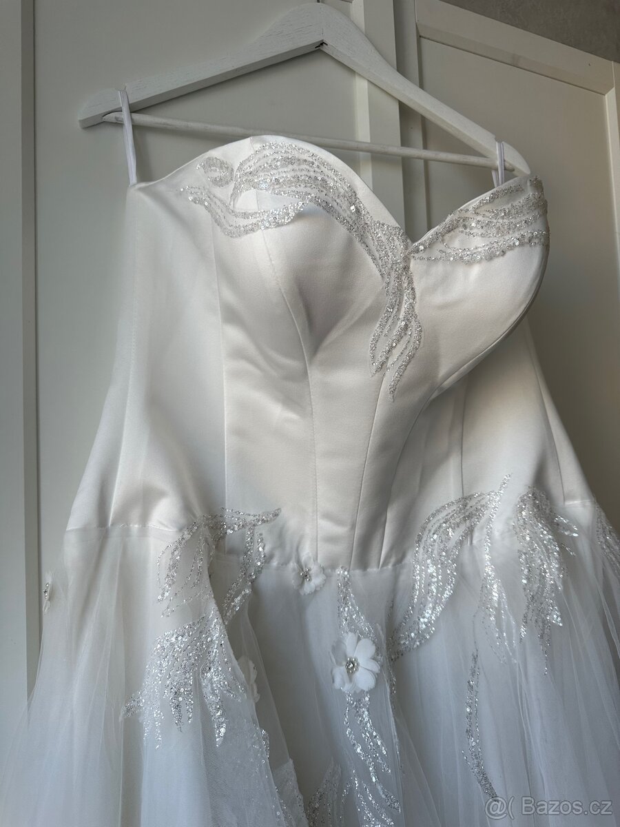 Svatební šaty nové vel XXL - 5