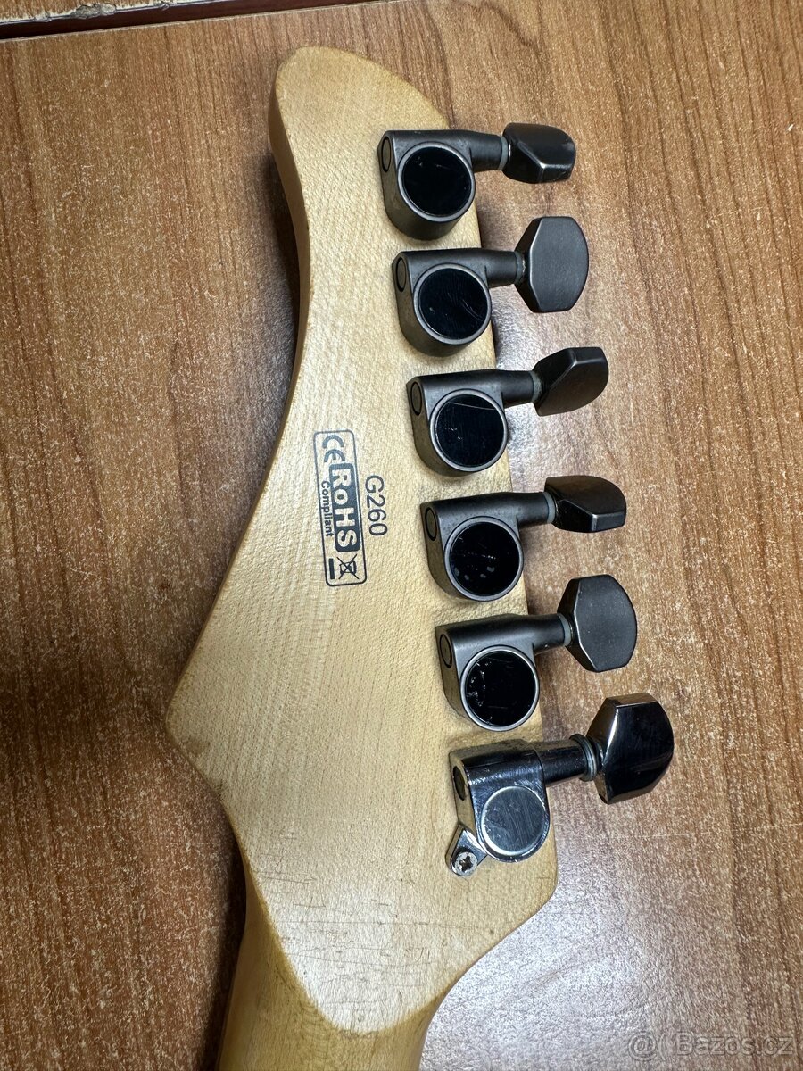 Prodám elektrickou kytaru Cort G260 Black - 5