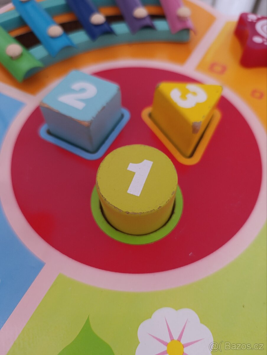 Dřevěný dětský stoleček aktivityboard - 5