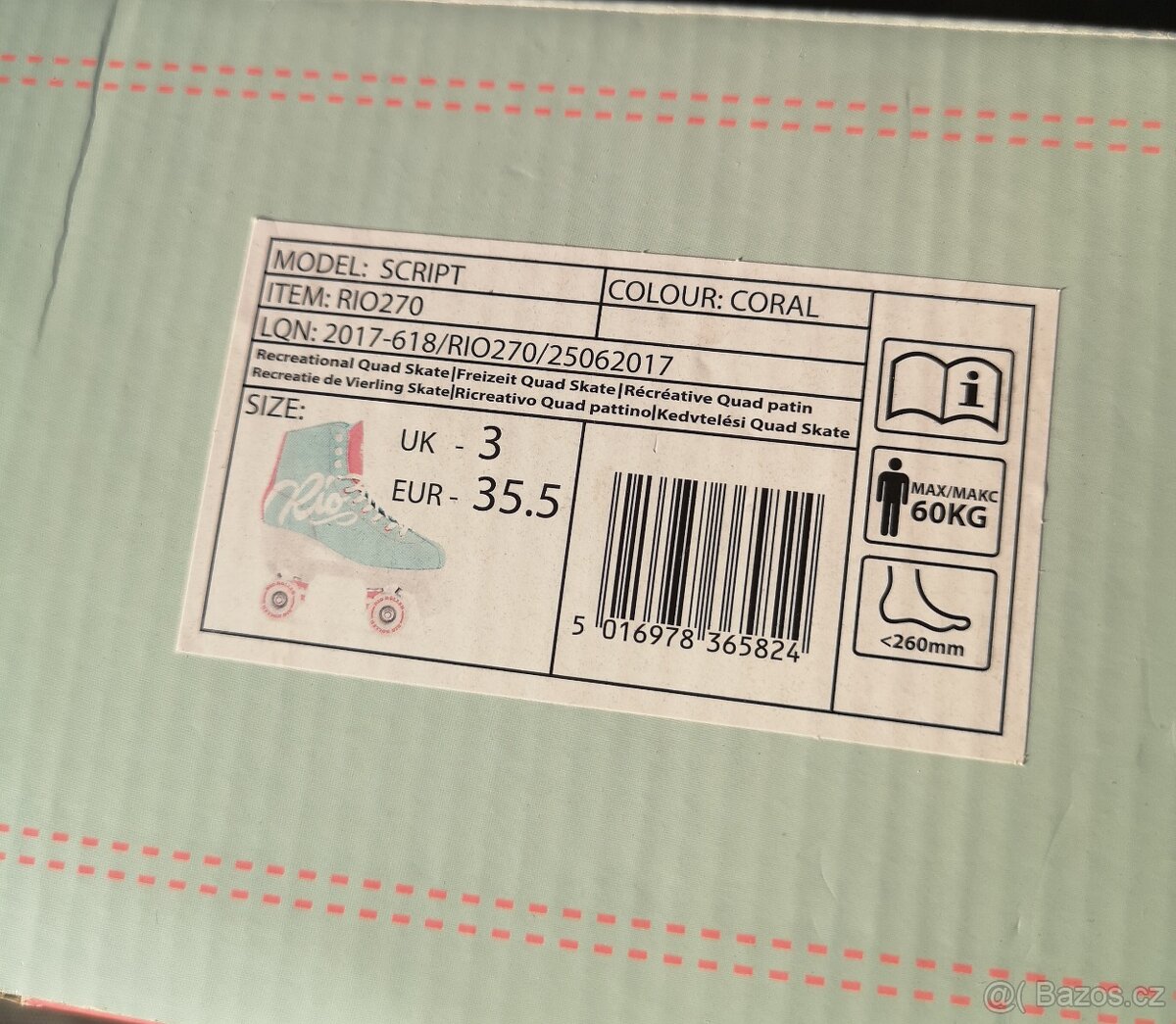 Rio roller kolečkové retro brusle - 5