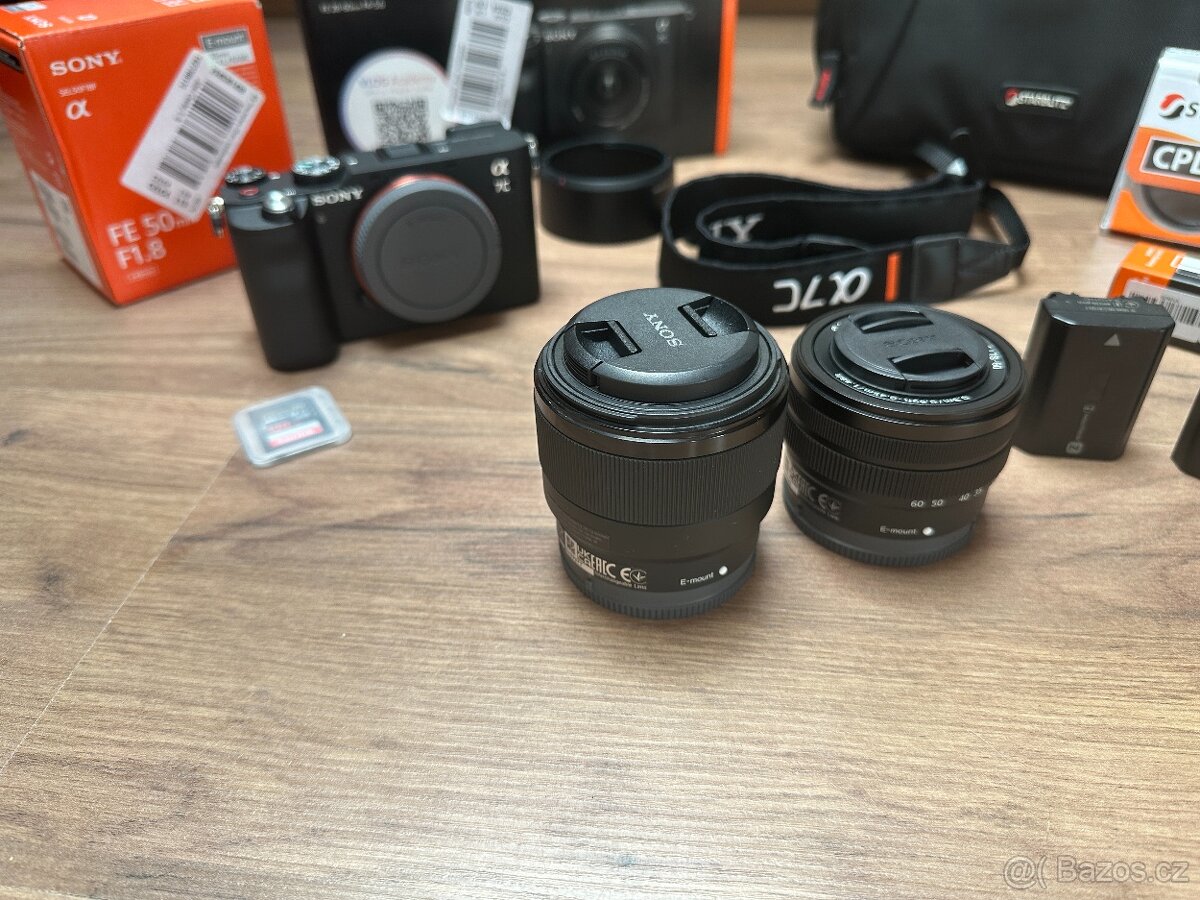Sony Alpha A7C + 2 objektivy + příslušenství TOP STAV - 5