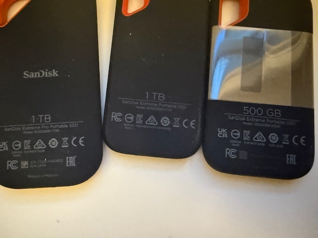 3x - SanDisk Extreme Portable(Pro) - 5