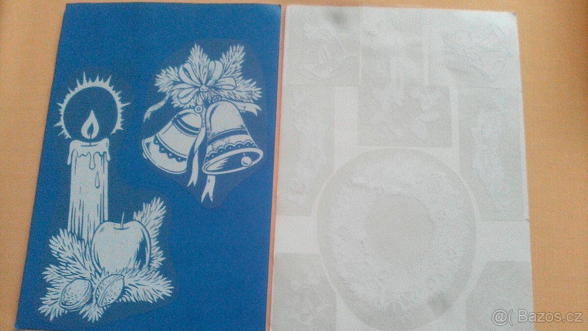 Retro - dřevěný vánoční svícen, okenní dekor. obrázky aj. - 5