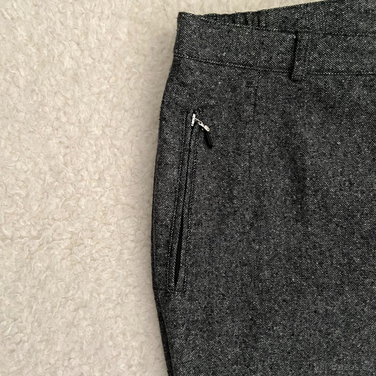 Dámské šedé kalhoty ve vlněném vzhledu C&A vel. 38 - 5