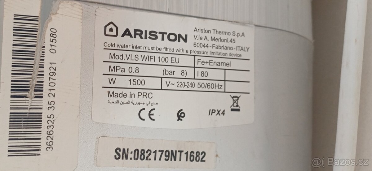 Bojler Ariston WiFi 100 EU - 5
