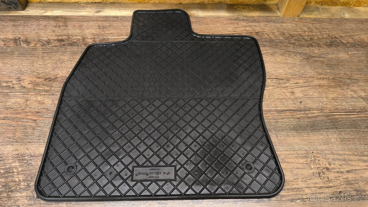 Autokoberečky Škoda Octavia 3, gumové, PETEX - 5