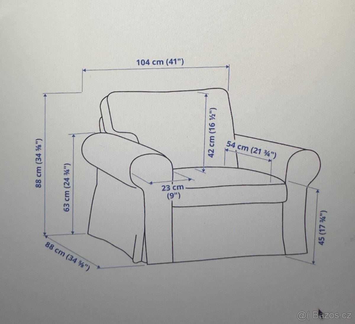 Prodám sedací sestavu Ektorp Ikea - 5