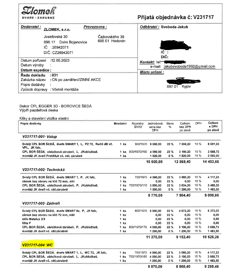 Interiérové dveře - nové - 5