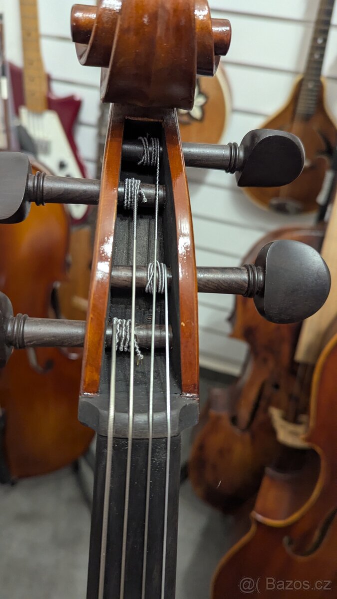 Violoncello 4/4 celomasivní nastroj, lihový lak - 5