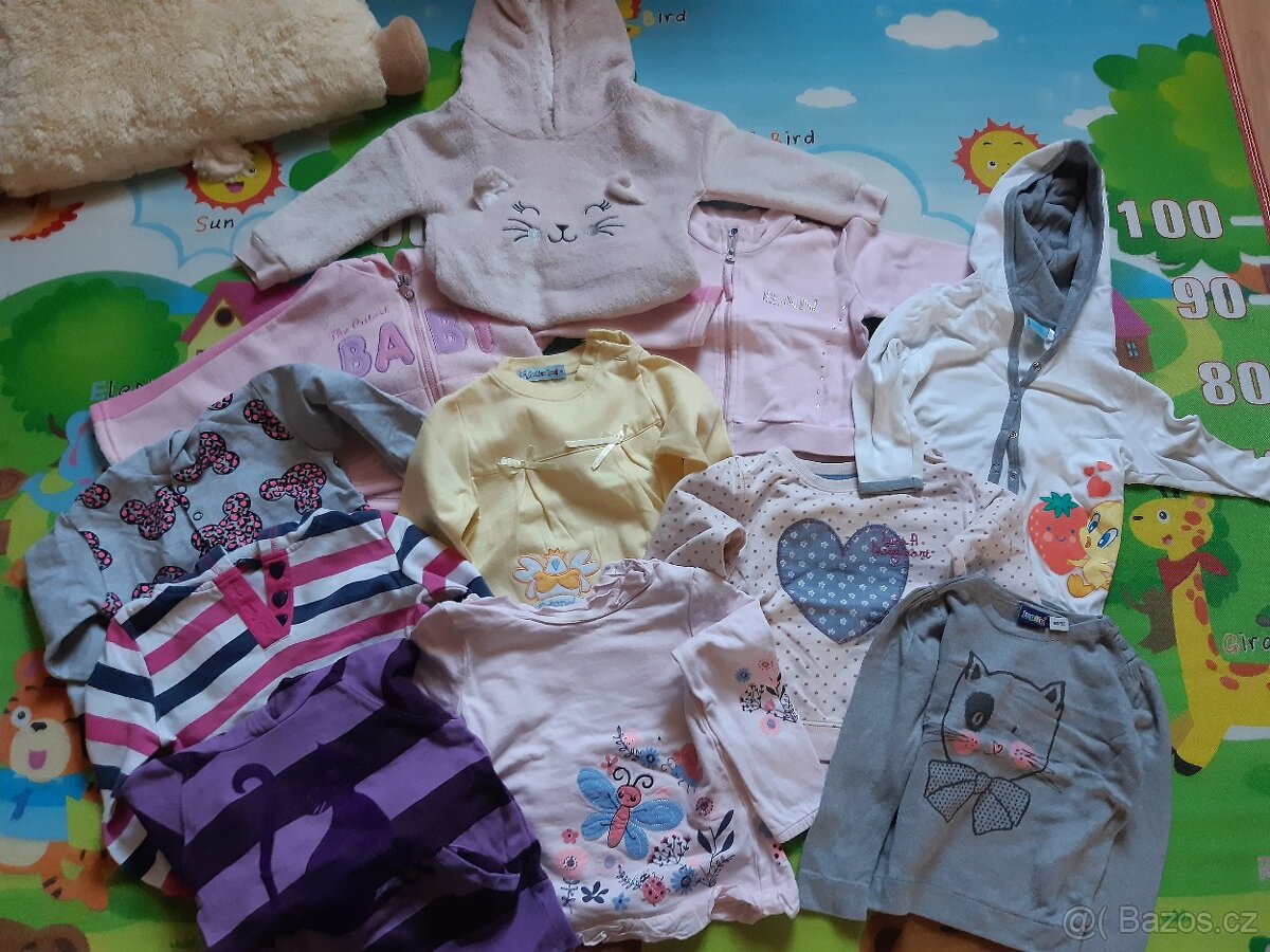 Výbavička na holčičku maxi balík oblečení vel. 86-92 -130ks - 5