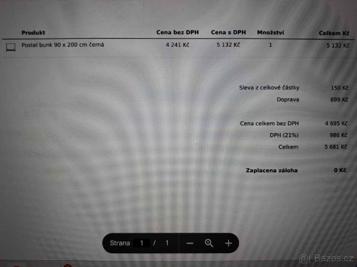 Detska kovova postel s nebesy cerna - 5