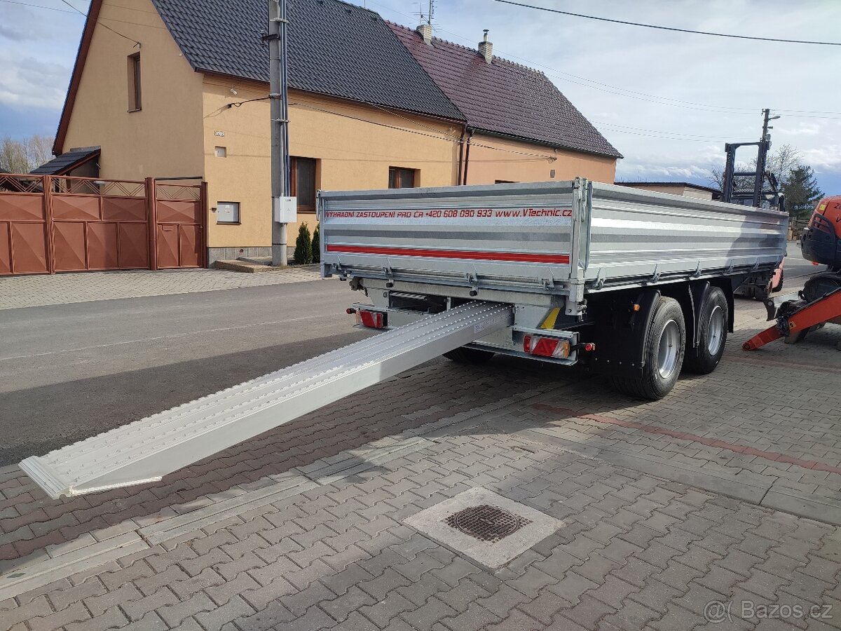 Přívěs kára vlek podvalnik sklápěč hydraulika - 5