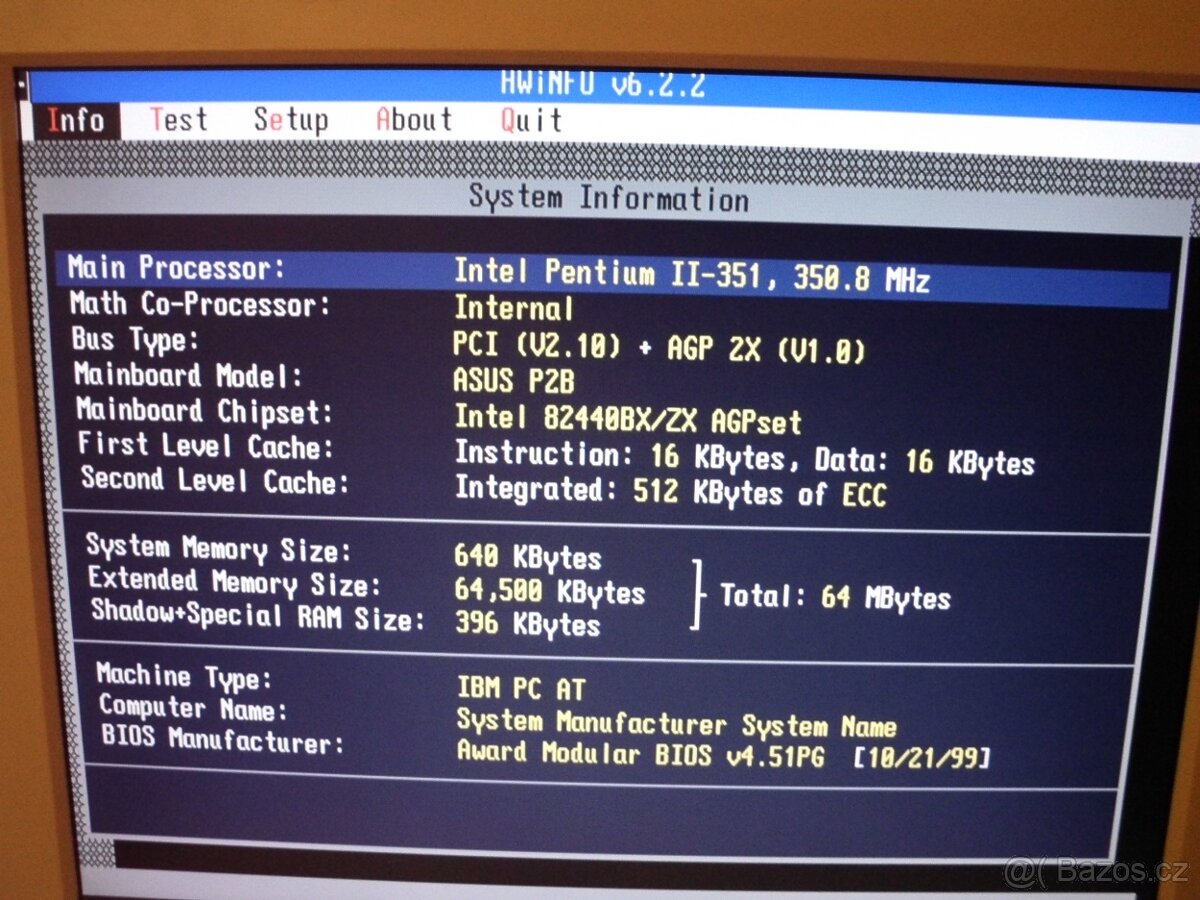 Retro HW - Zakladní deska ASUS P2B, Intel 440BX, Slot 1 - 5