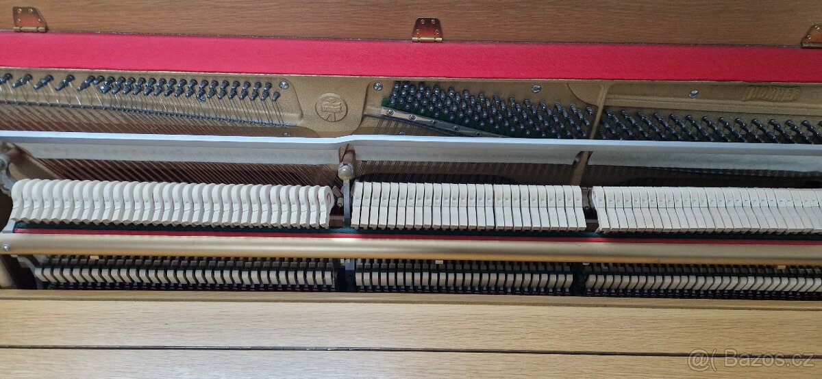 Piano Hohner - Světlý dub - s hydraulickou židlí - r. 1990 - 5
