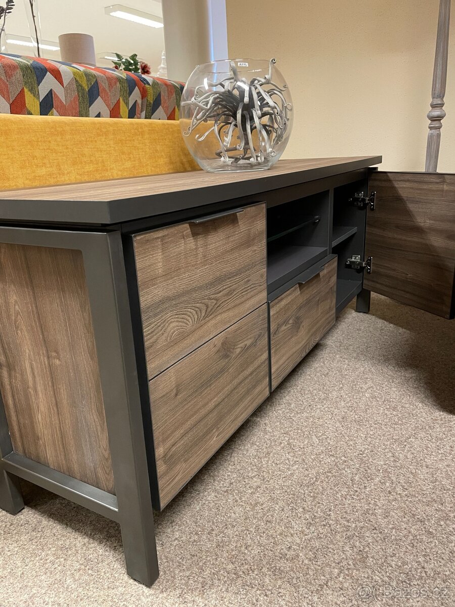 TV stolek Madeira – moderní design s LED podsvícením - 5