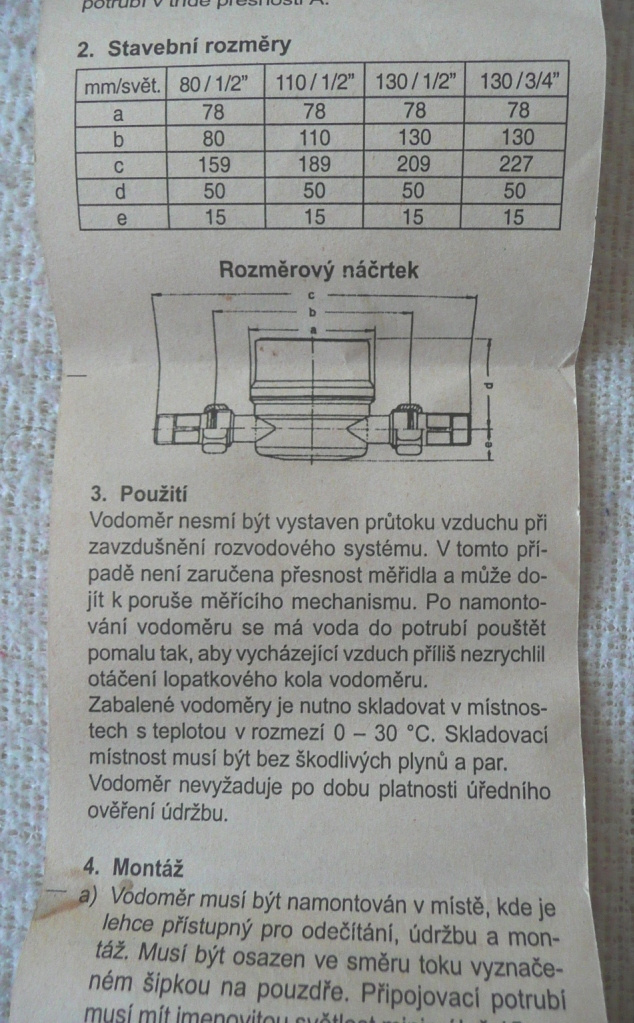 Vodoměr, vodoměry na vodu - 5