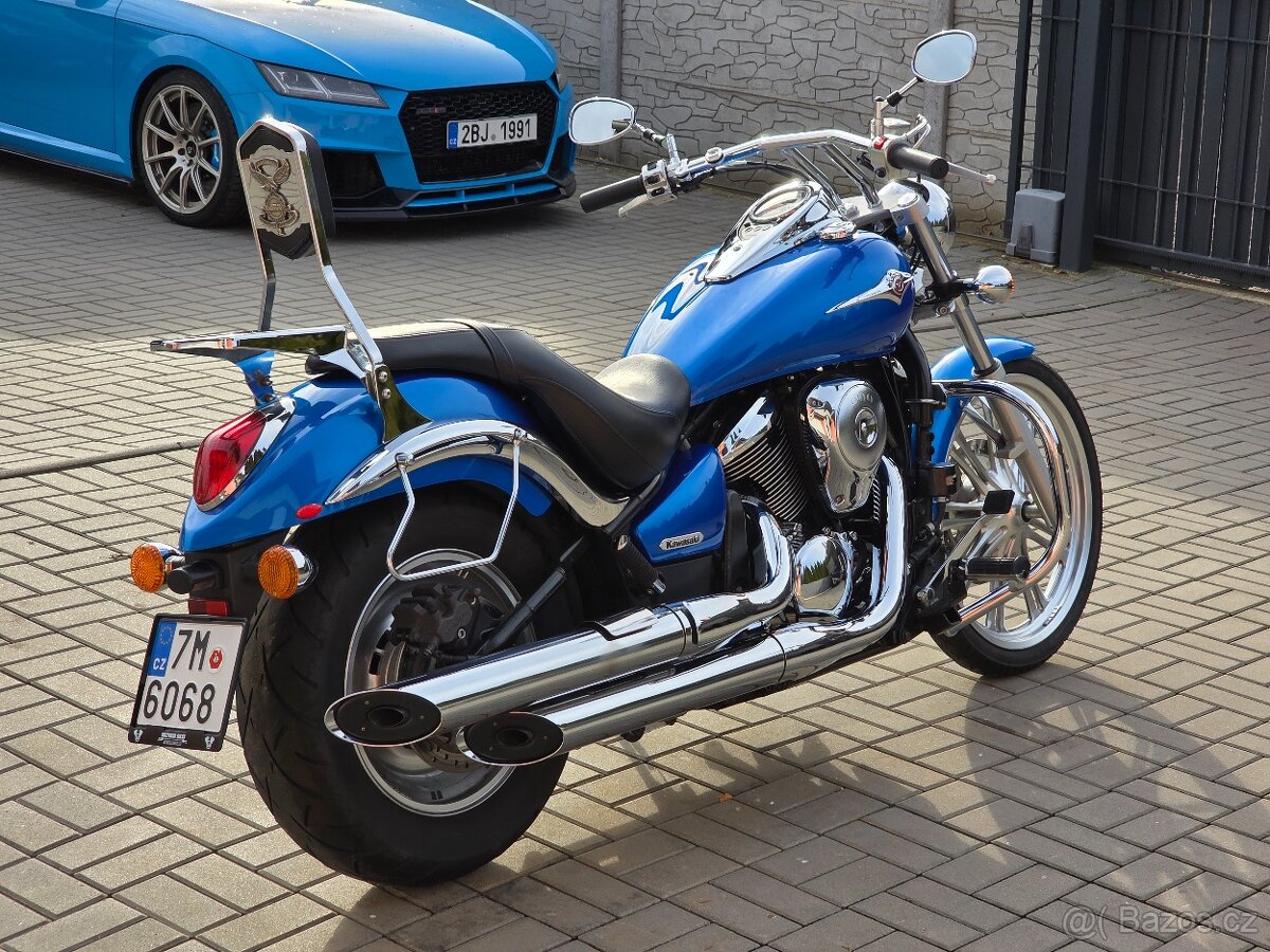 Kawasaki VN 900 Custom, původ ČR, padací rám, opěrka - 5