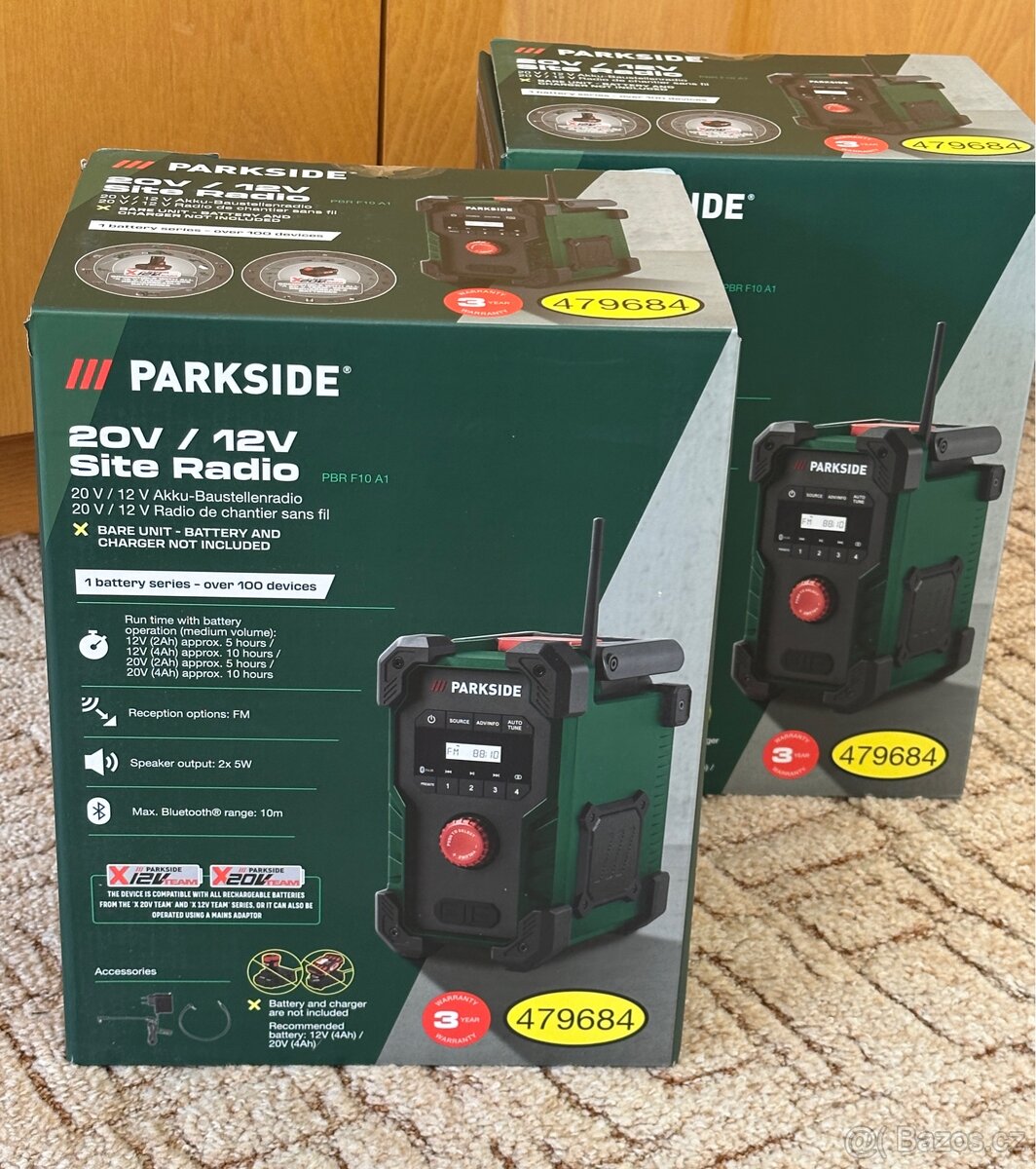 Aku stavební rádio Parkside - 5