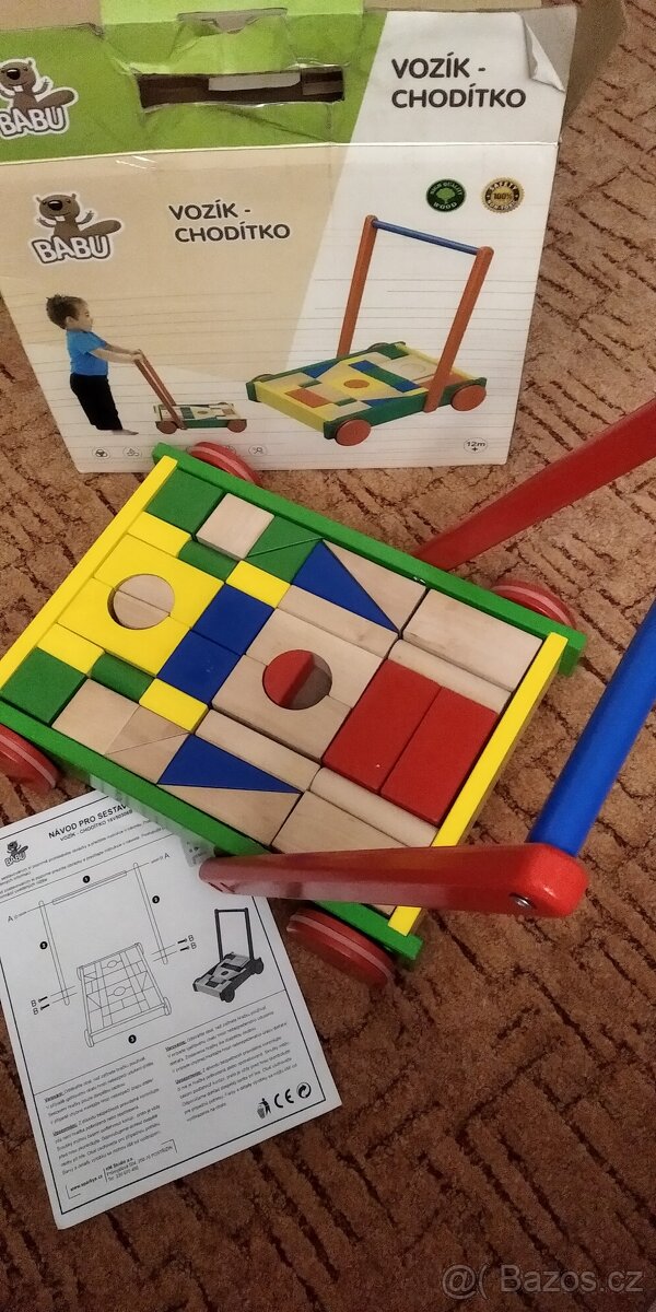 ětské chodítko/vozík,vláček,Interaktivní kostka,zvířata,auto - 5
