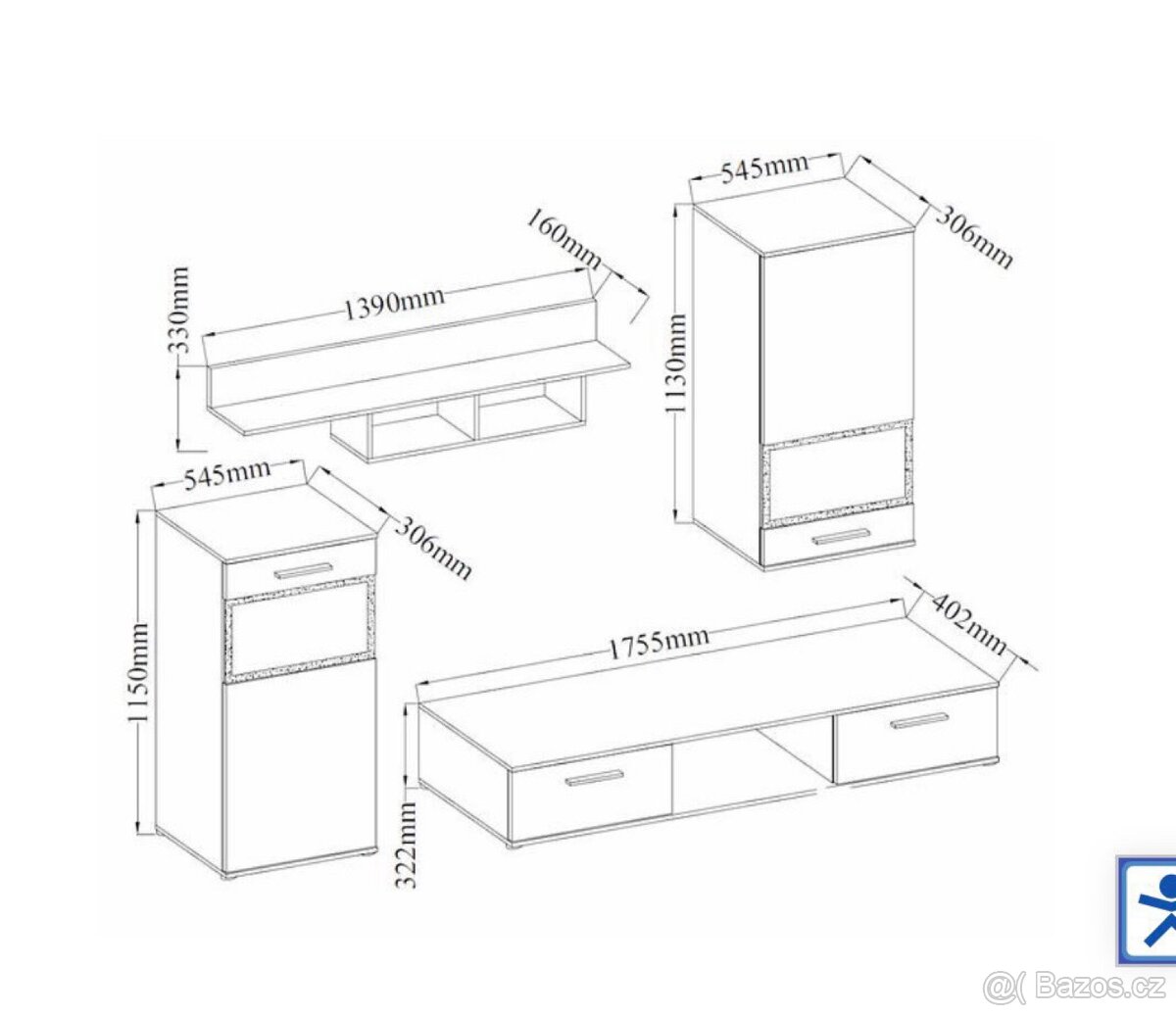 Obývací stěna - 5