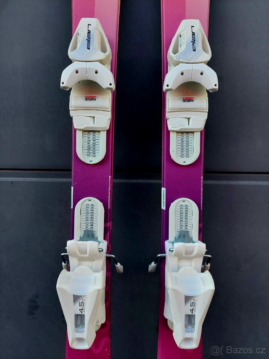 Lyže ELAN LIL SNOW, 120 cm + hůlky + boty + přilba - 5