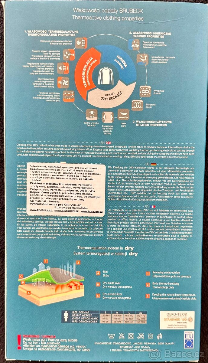 Brubeck tričko s dlouhým rukávem Dry - 5