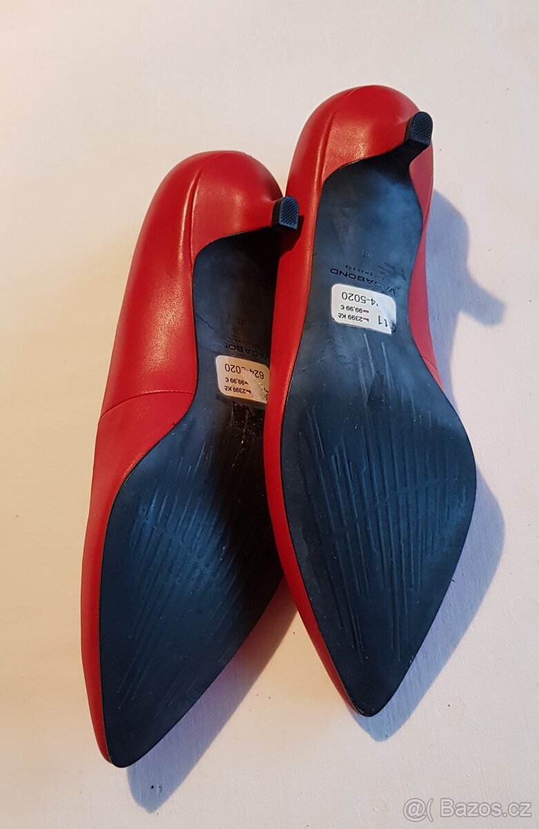 Dámské červené lodičky – značka Vagabond - 5