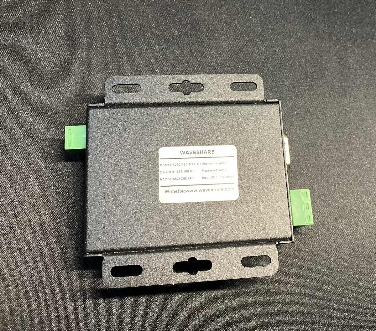 Převodník RS232/485 na ETH WAVESHARE - 5