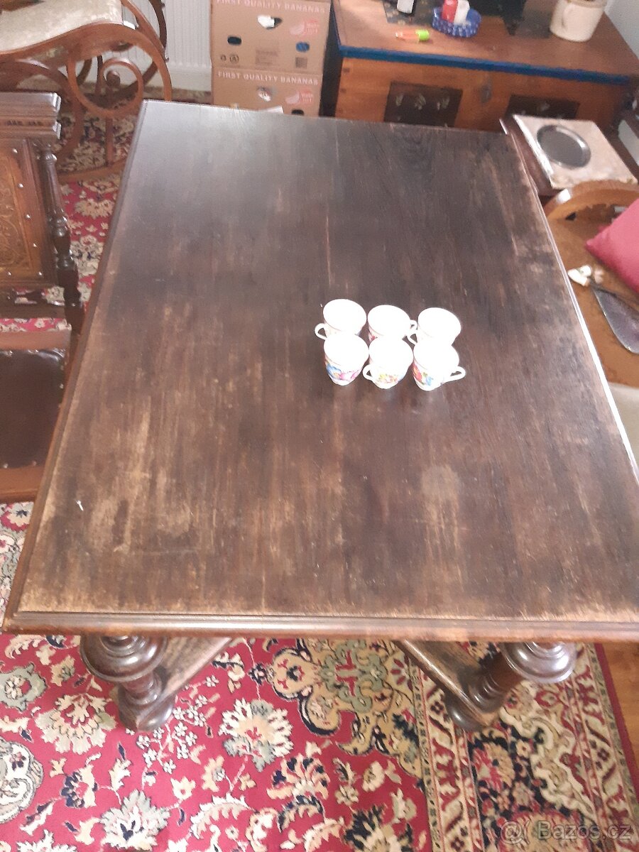 RETRO stůl, skříň a čtyři židle - 5