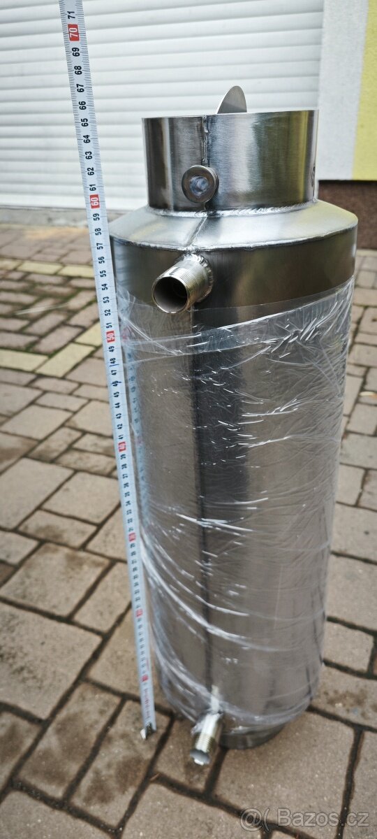 Teplovodní nerez výměník 150, výška 52cm - 5