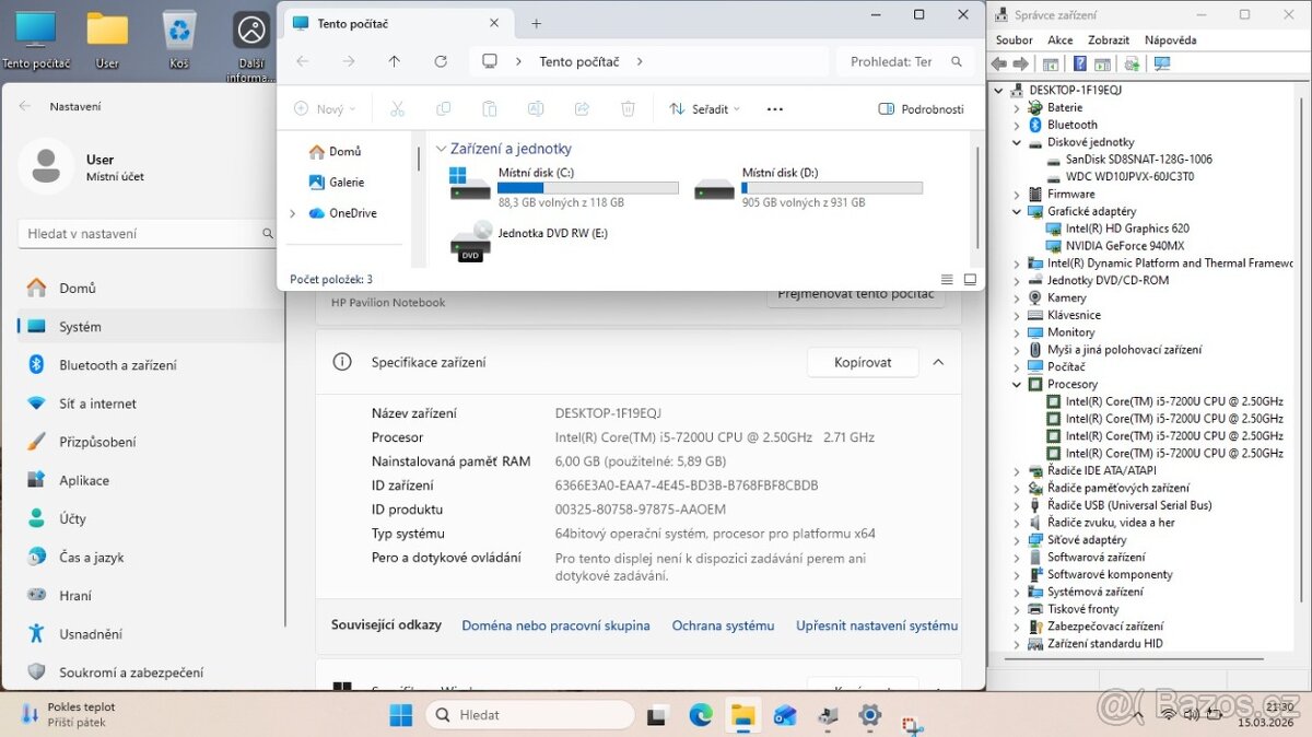 HP Model 15-au120nf - 5
