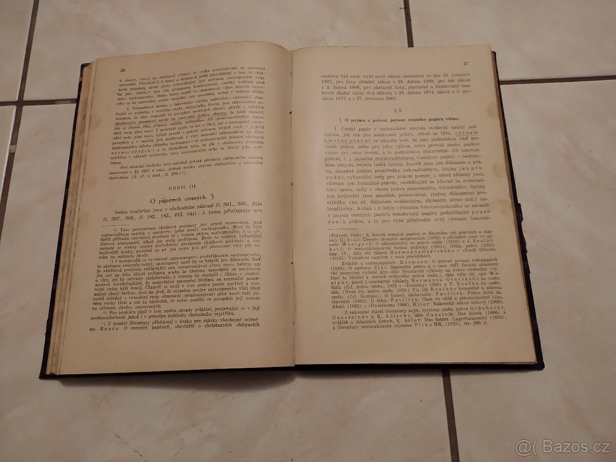 ČS. Právo směnečné s otiskem ženevských konvencí z 1930 - 5