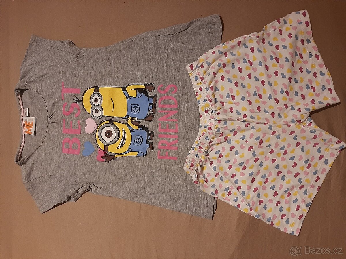 Dívčí pyžamo, krátký rukáv, vel.122-128,134-140 - 5