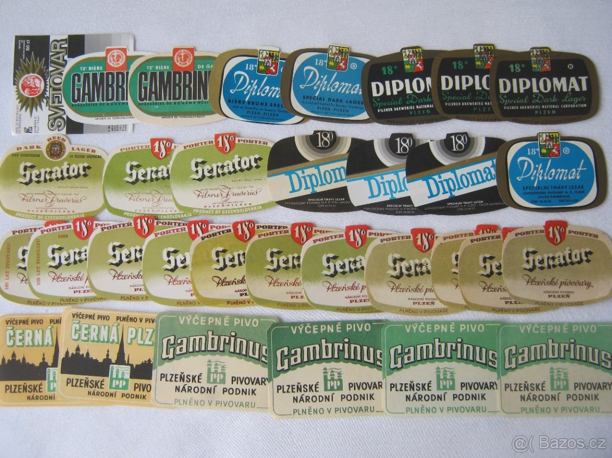 sbírka pivní etikety pivovar Gambrinus Plzeň 590ks - 5