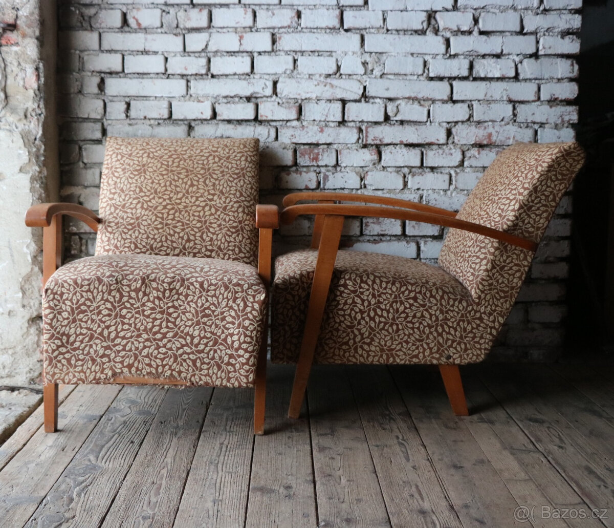 Prvorepubliková křesla / art deco / halabala - 5