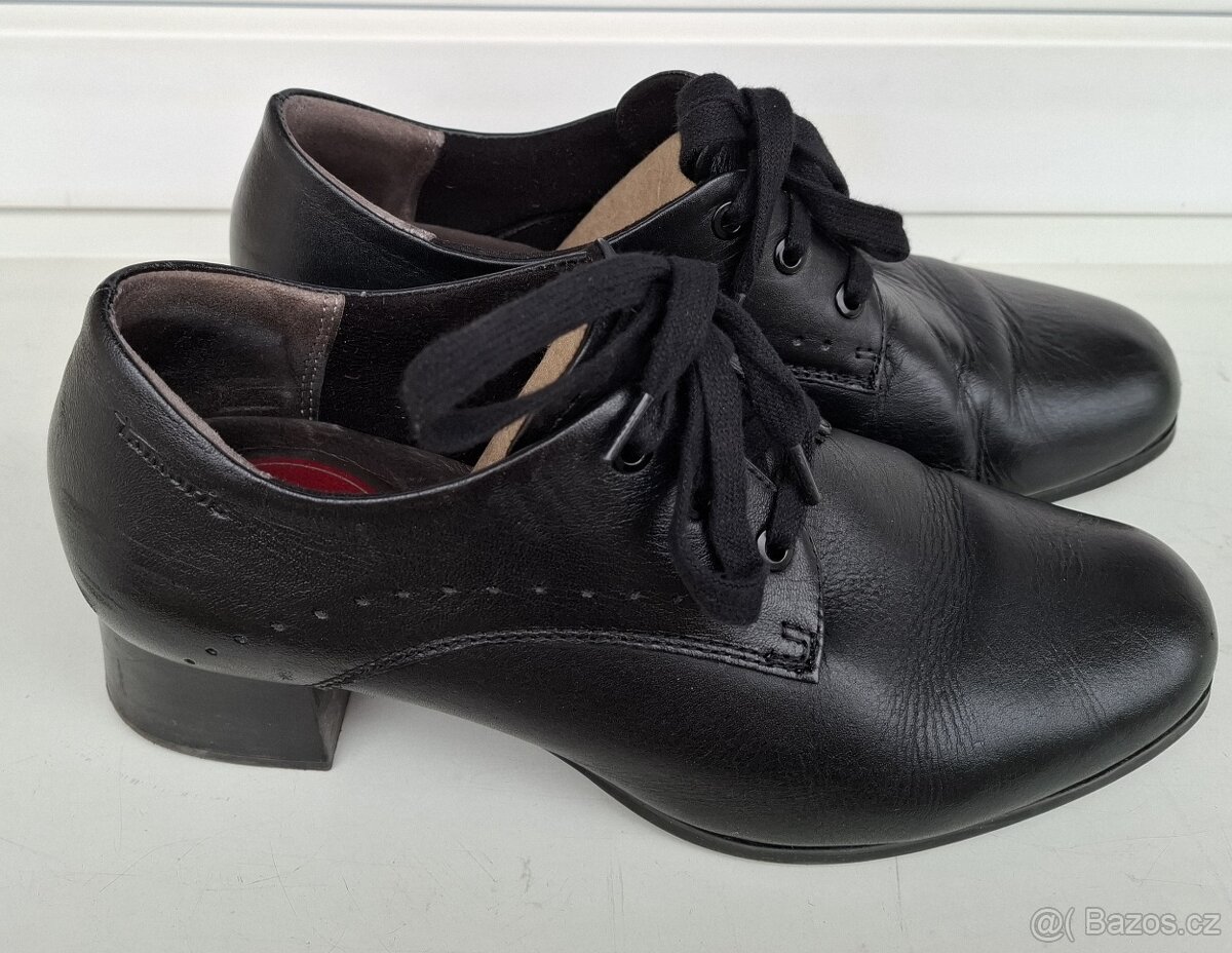 Podzimní kožené lodičky polobotky Tamaris vel. 40 - 5