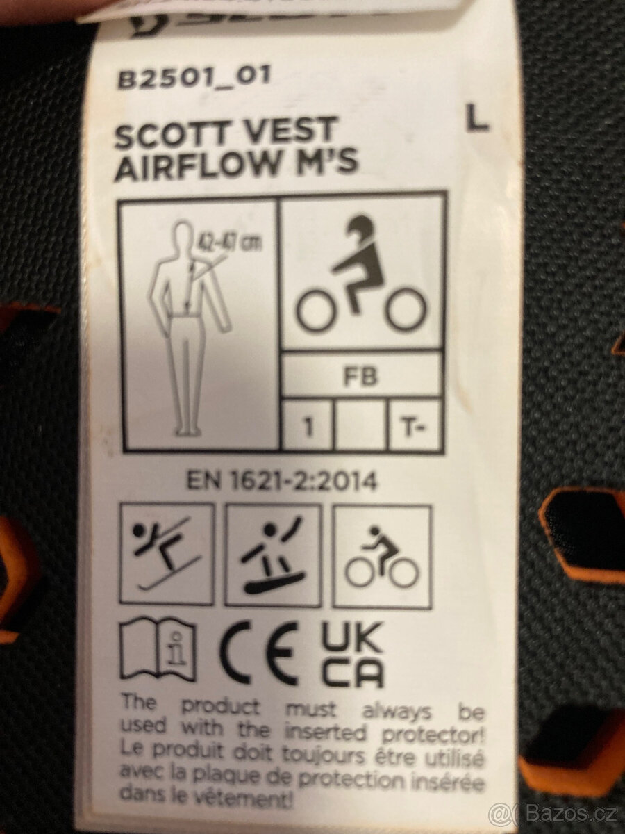 Páteřák (vestový chránič) Scott AIRFLOW - 5